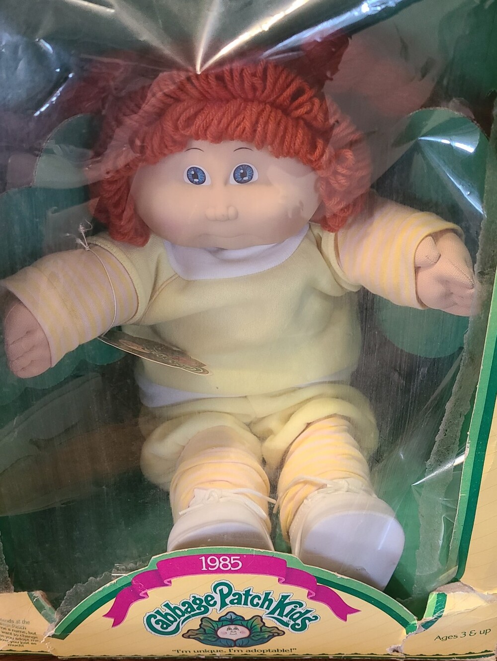 Cabbage Patch Kids Doll Red Hair Vintage 1985